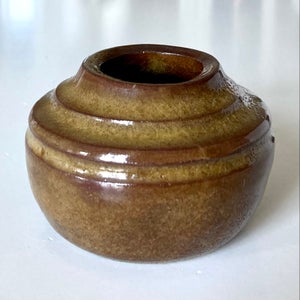 Keramik Lille brun retro vase