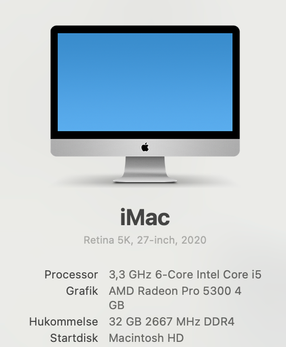 Andet mærke, Apple iMac 2020