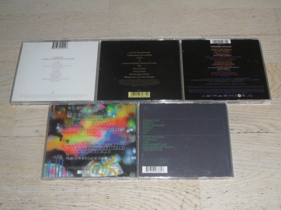 COLDPLAY: 5 CD MED COLDPLAY, rock