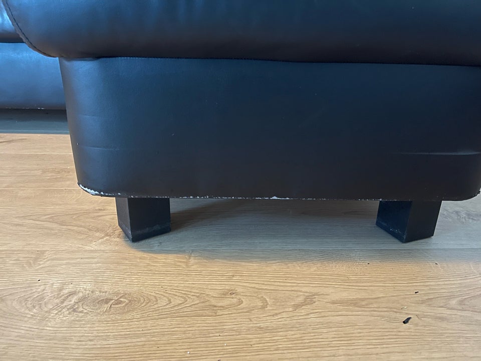 Sofa, læder, anden størrelse