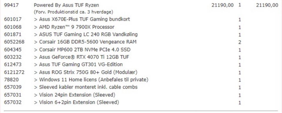 Asus TUF Ryzen Ryzen 9 7900X Ghz