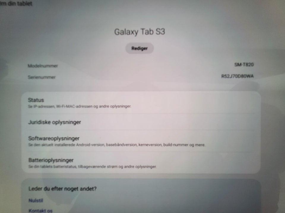 Samsung, Galaxy tab S3, 9.7 tommer