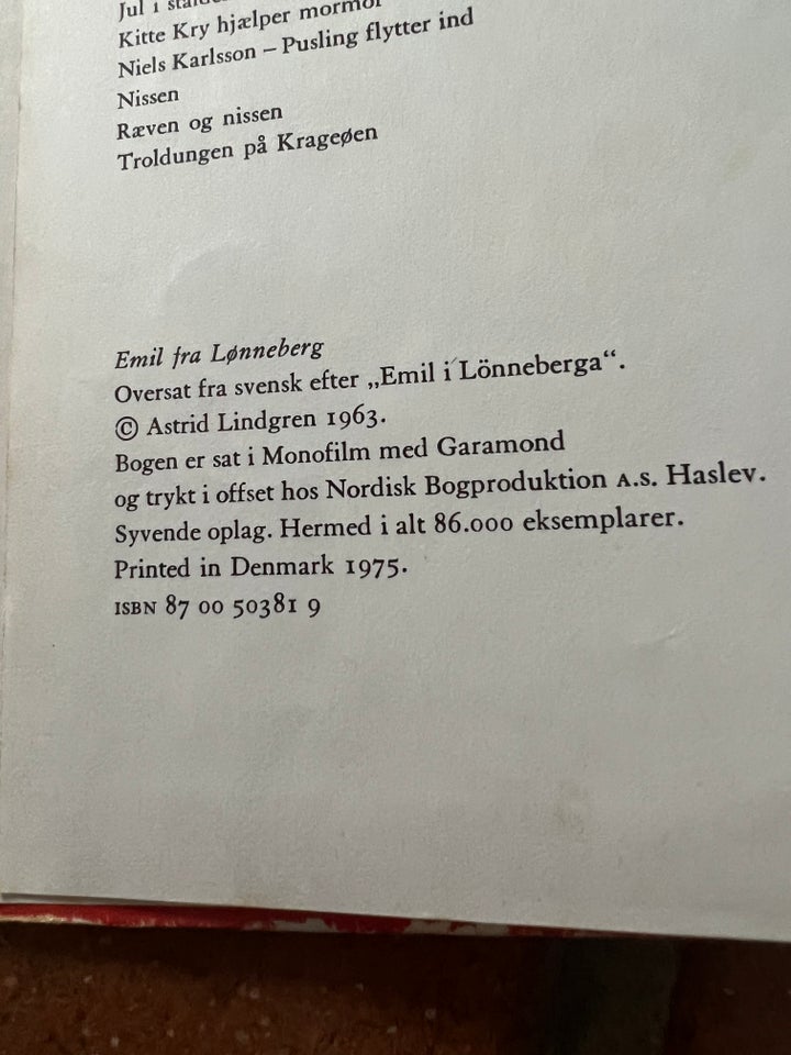 Emil Fra Lønneberg, Astrid