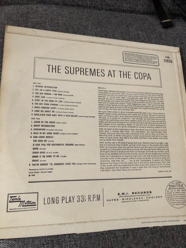 LP, The supremes - diana Ross, At The