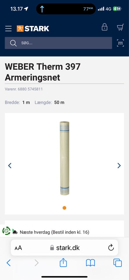 Weber therm armeringsnet