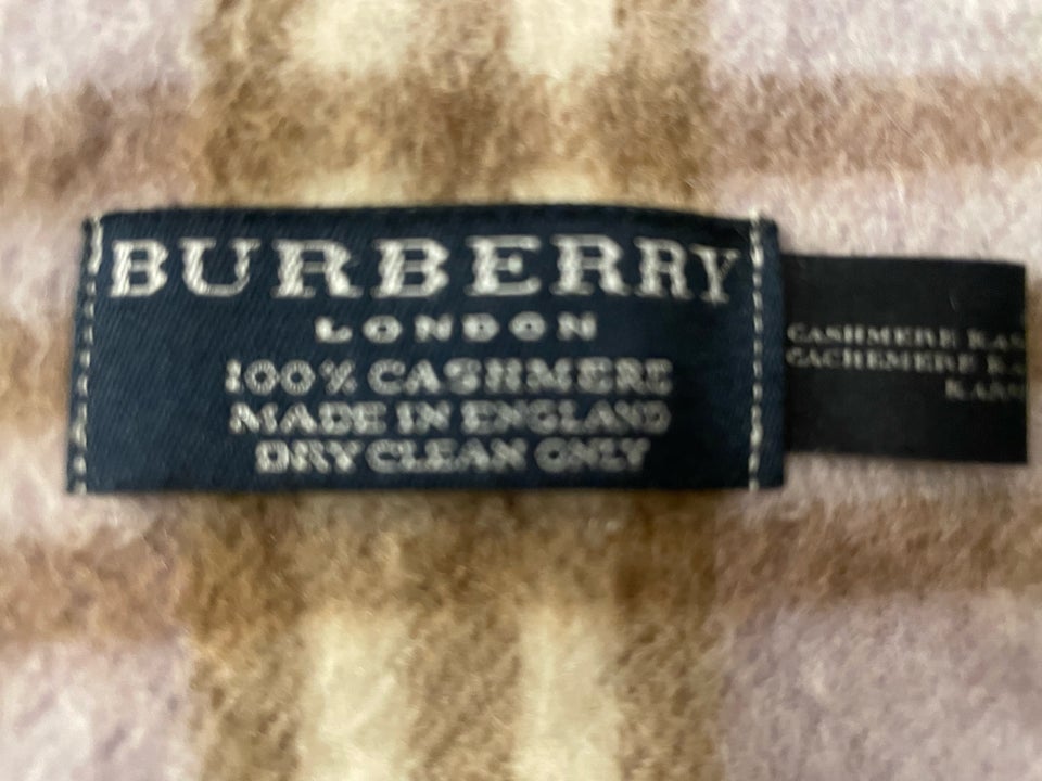 Tørklæde, Burberry 100% cashmere,