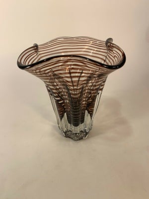 Glas Holmegaard vase unik