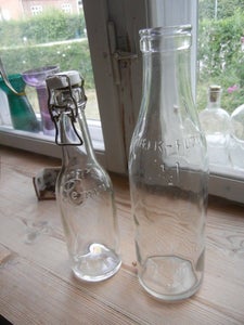 Glas Retro mælkeflaske