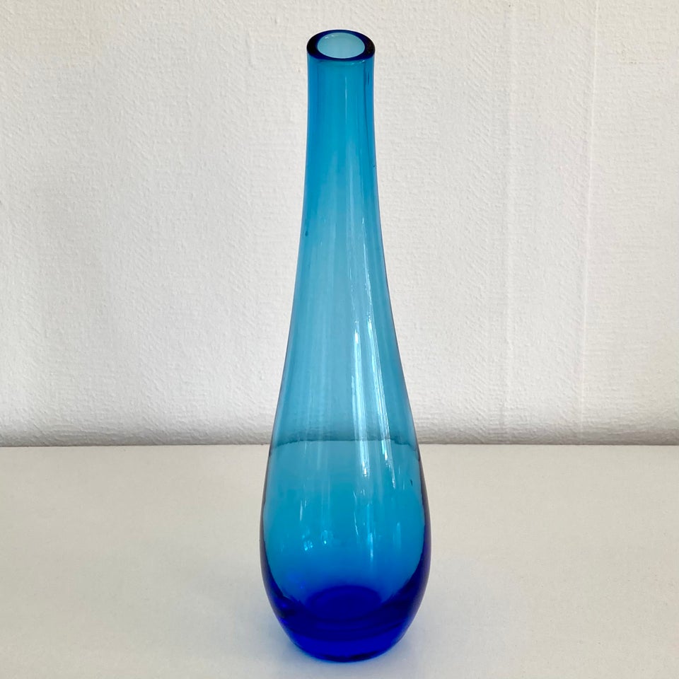 Glas Blå Vase