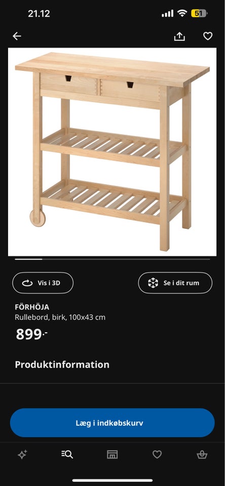 Rullebord, Ikea