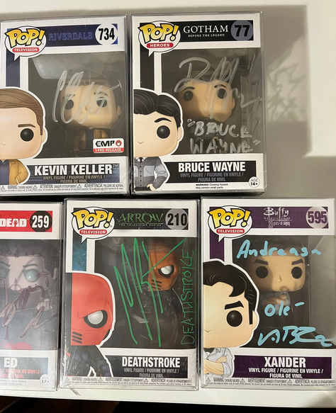 Autografer, Pop funko med