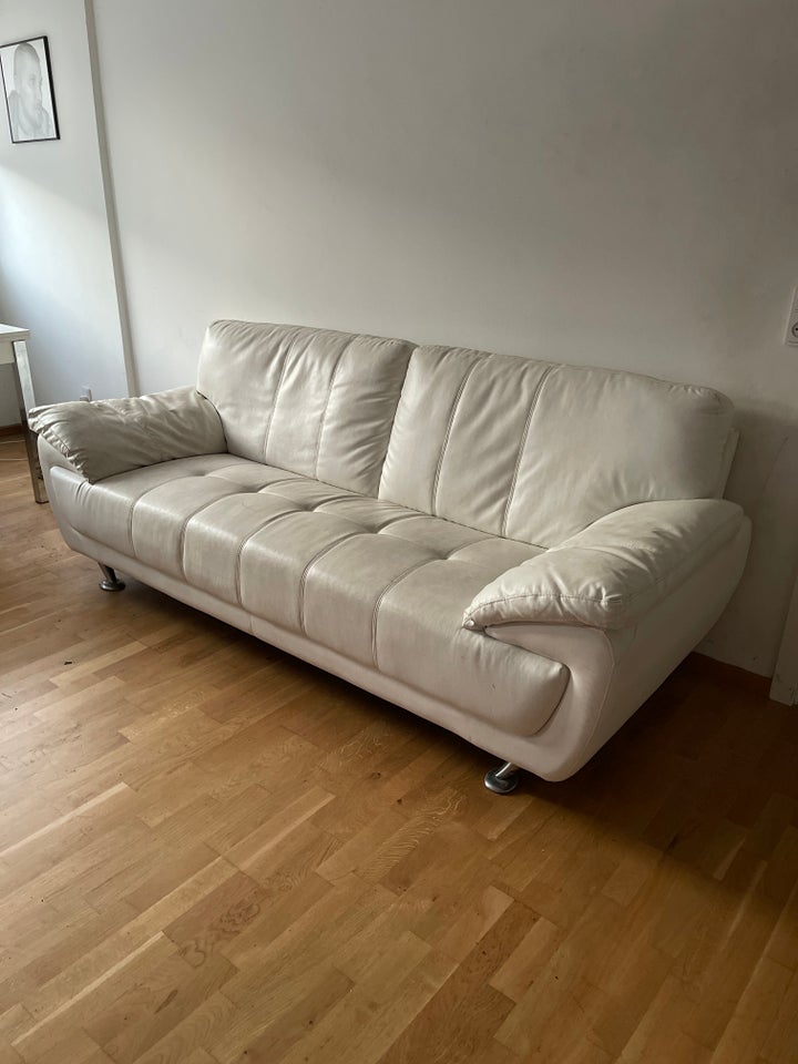 Sofa, læder, 3 pers.