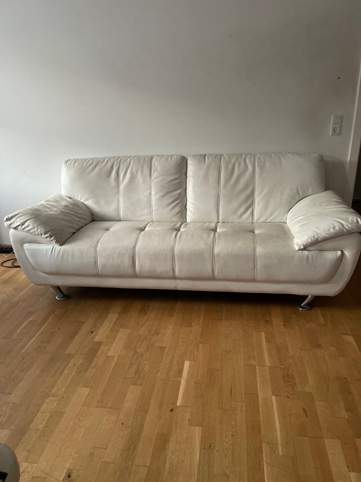 Sofa, læder, 3 pers.