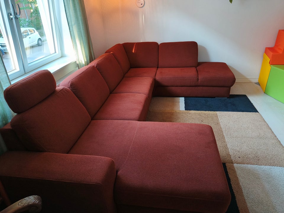 U-sofa stof 7 pers
