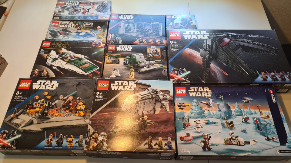 Lego Star Wars Aldrig bygget men