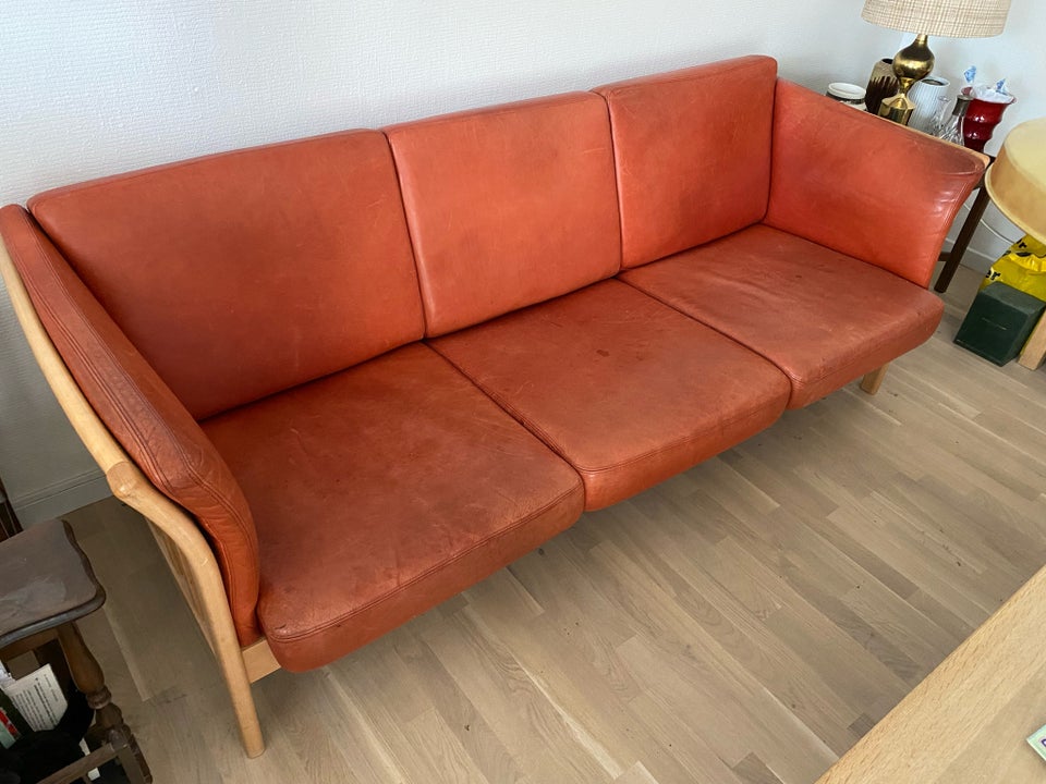 Sofa læder 3 pers