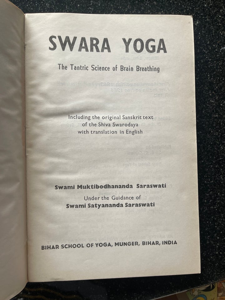 Swara Yoga, Swami Muktibodhananda