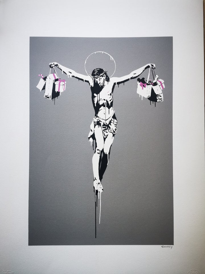 Litografi Banksy motiv: Christ