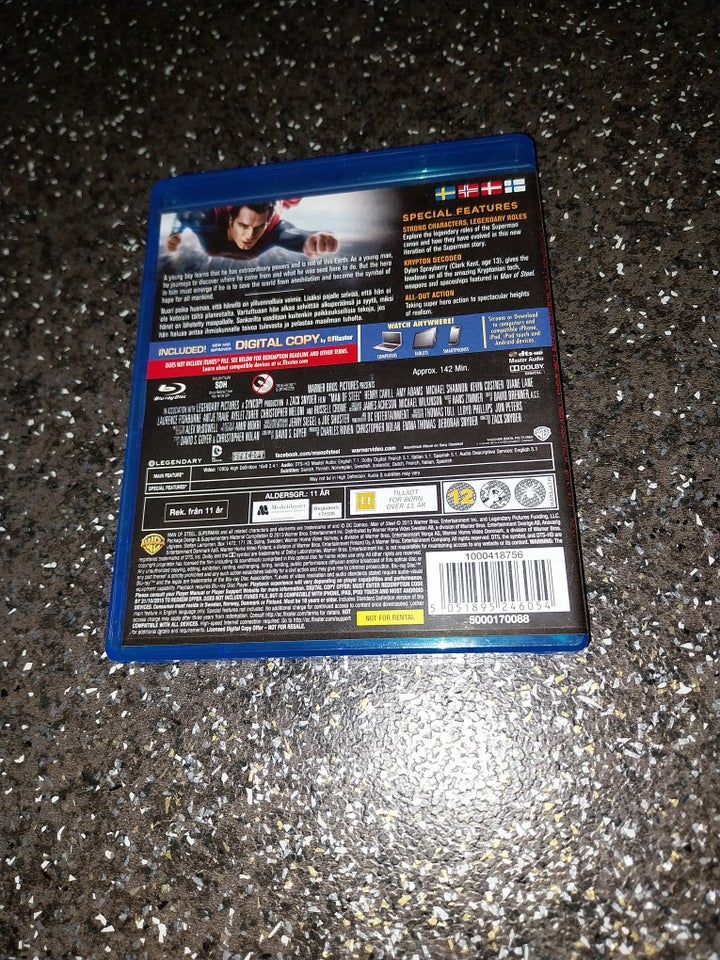 MAN OF STEEL, Blu-ray, eventyr