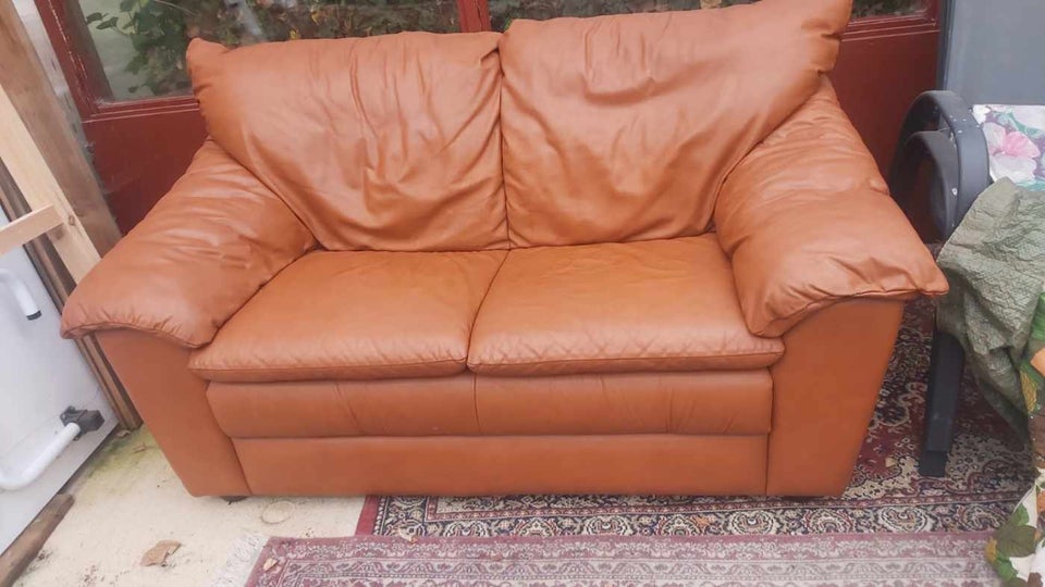 Sofa læder 2 pers