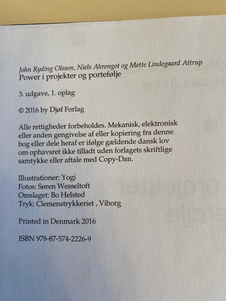 Power i Projekter og Portefølje 3.