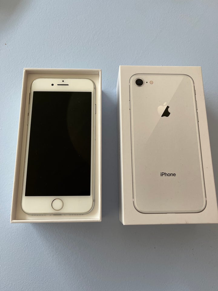 iPhone 8, 128 GB, hvid