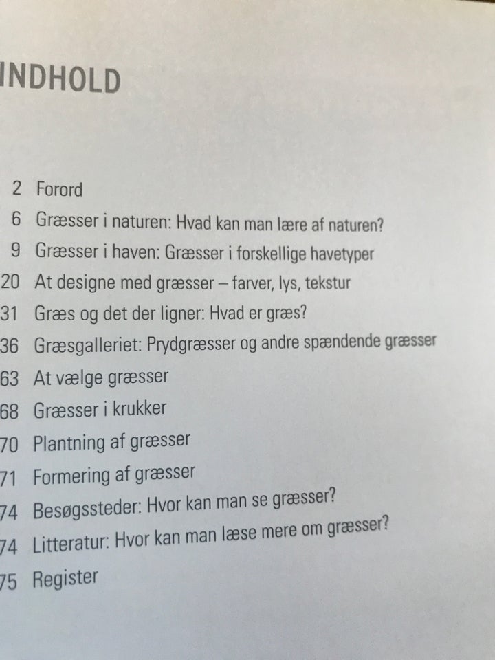 Græsser Jens Thaysen emne: