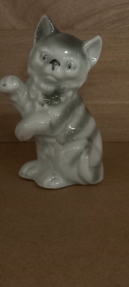 3 stk porcelæns katte Vintage