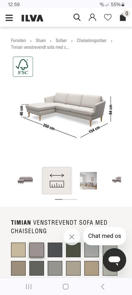 Sofa, andet materiale, 3 pers.