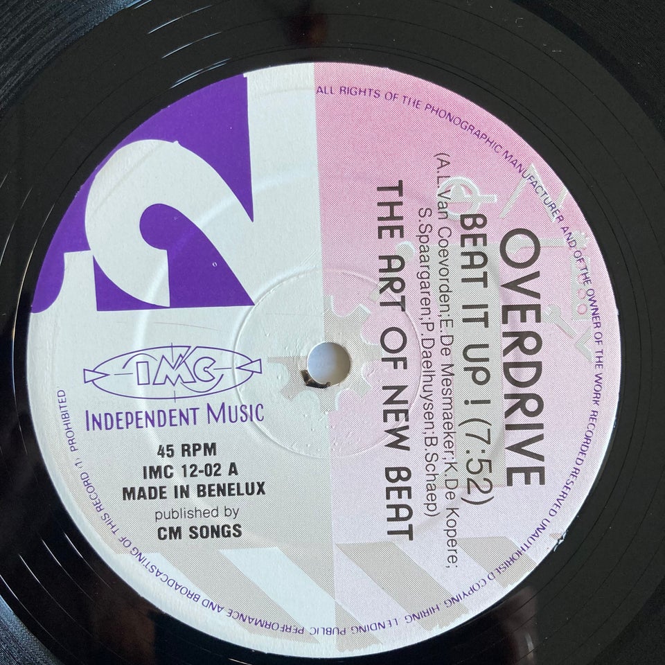 Maxi-single 12", Overdrive, Beat