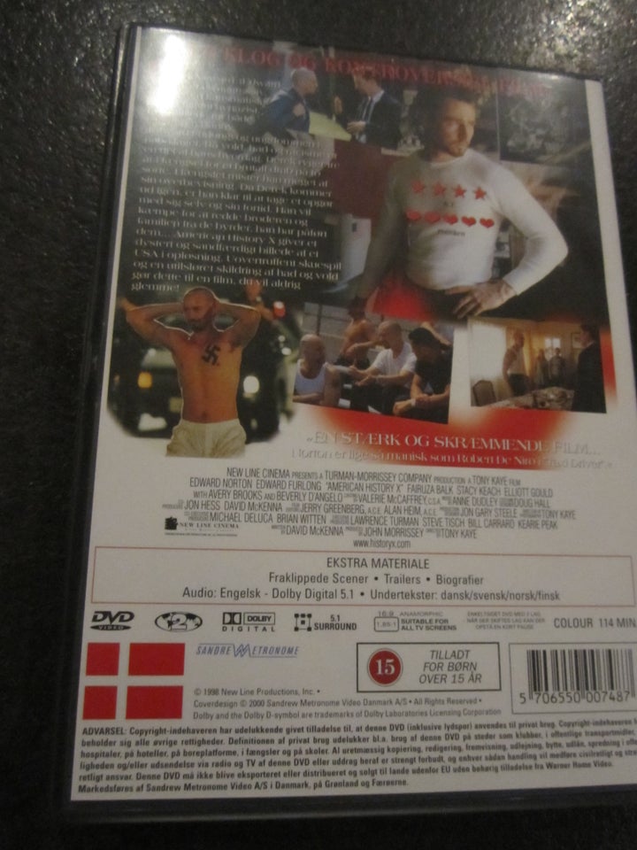 American History X, DVD, andet