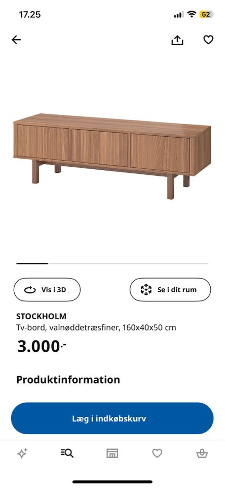 Tv bord Ikea Stockholm  finer