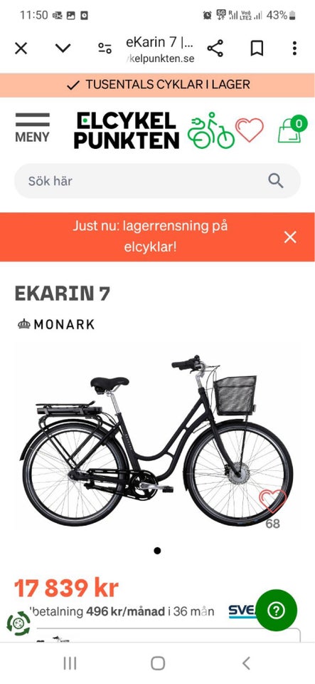 Damecykel, Monark