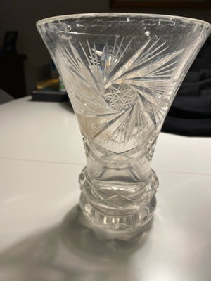 Glas Vase i krystal