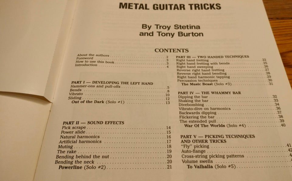 Metal guitar tricks, Troy Stetina,