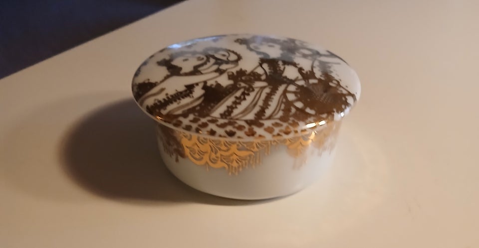 Porcelæn, Skål/krukke med låg,