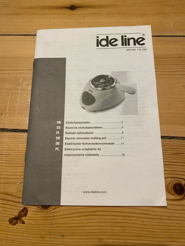 Chokoladesmelter, ide line