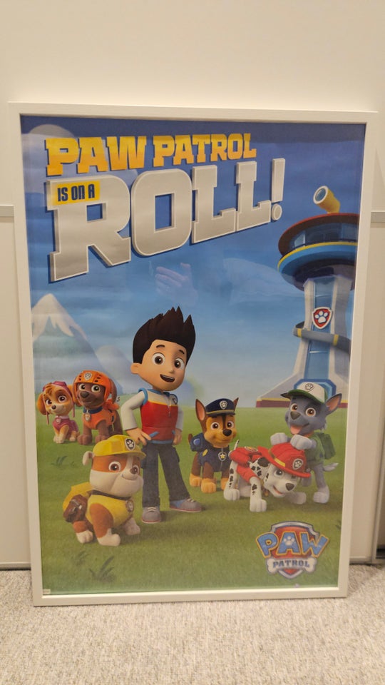 Plakat i ramme, motiv: Paw patrol,