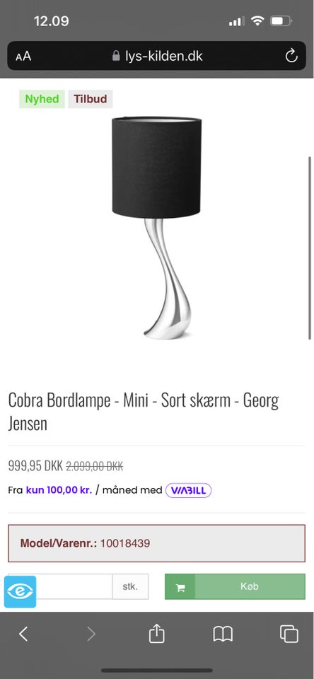 Lampe Georg Jensen