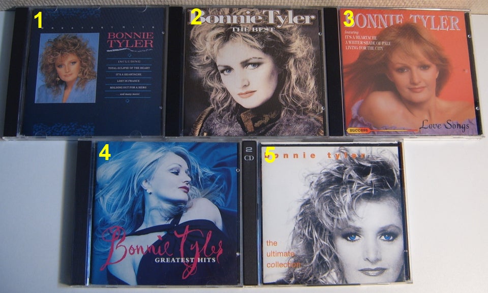 Bonnie Tyler: 5 Titler rock