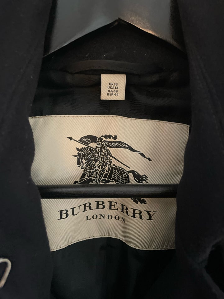 Uldfrakke, str. 44, Burberry