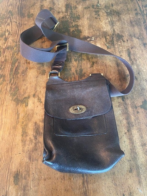 Crossbody, Mulberry, læder