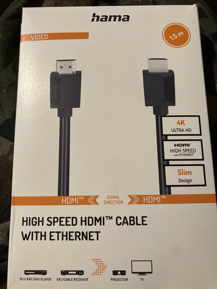 HDMI High speed kabel 1,5 m, Hama,