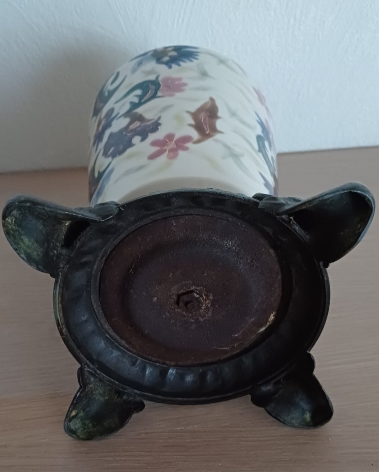 Gamle bordlampe Porcelæn og