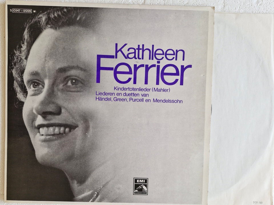 LP, Kathleen Ferrier, Liederen en