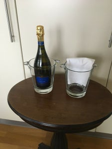 Glas champagnekøler klar glas h: