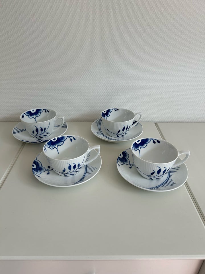 Porcelæn, Kopper 4 stk., Royal