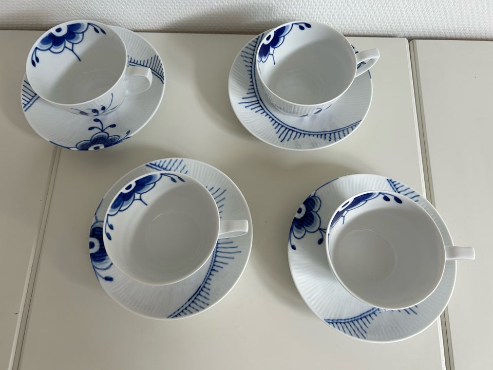 Porcelæn, Kopper 4 stk., Royal