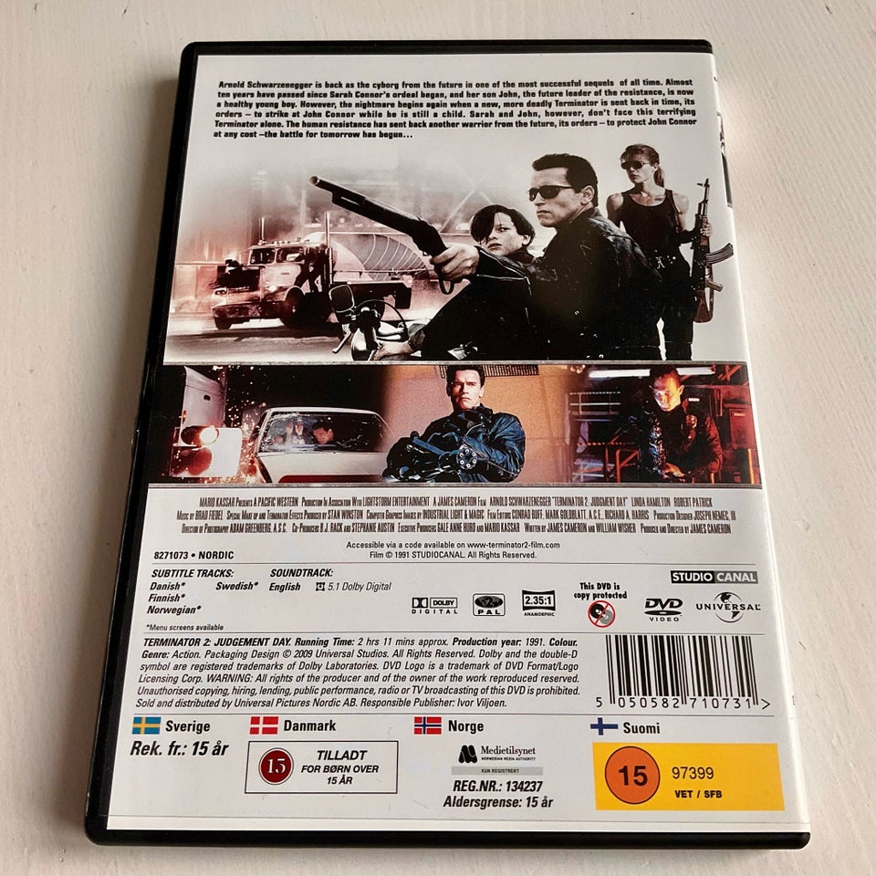 Terminator 2: Judgement Day, DVD,