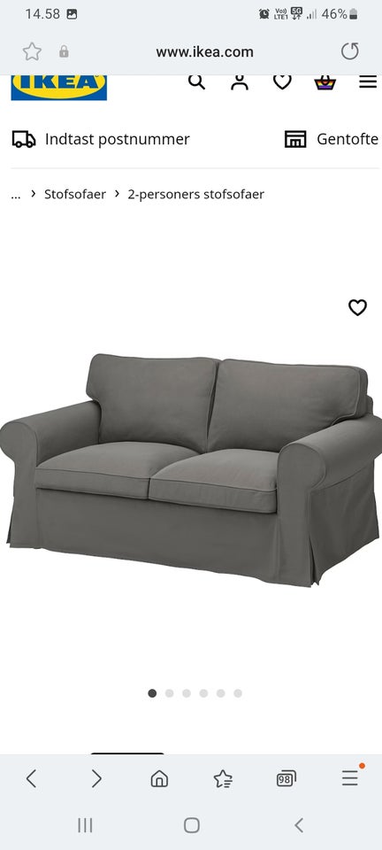 Sofa polyester 2 pers